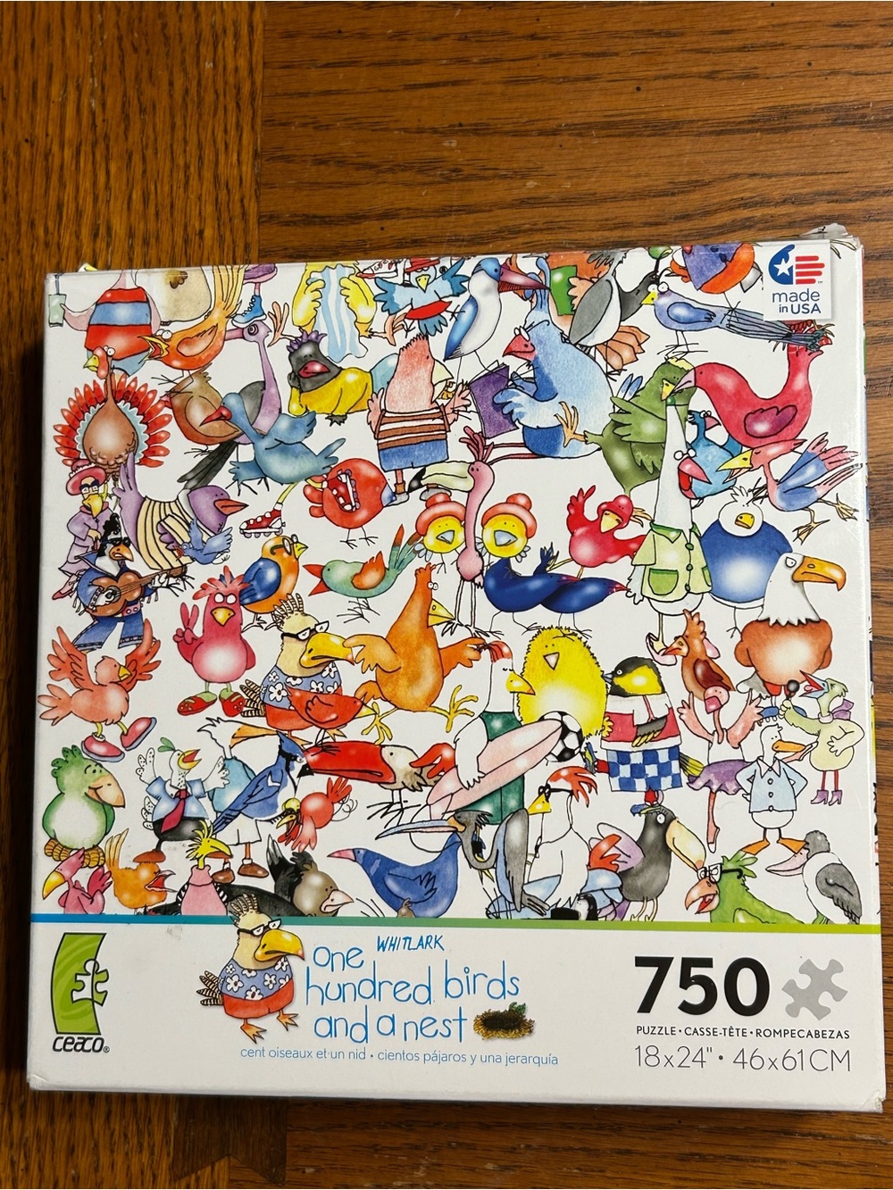 Whitlark One Hundred Birds and a Nest 750-Piece Puzzle - Multicolor